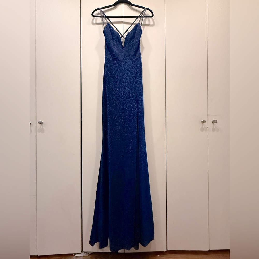 Iridescent Backless Gown